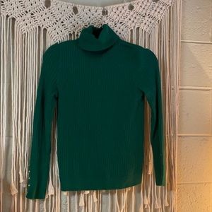 Festive Green Turtleneck
